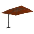 Parasol de jardin en porte-à-faux avec mât en aluminium