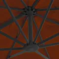 Parasol de jardin en porte-à-faux avec mât en aluminium
