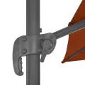 Parasol de jardin en porte-à-faux avec mât en aluminium