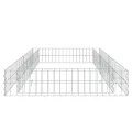 Lit surélevé à gabion Acier galvanisé 200x100x20 cm