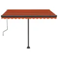 Auvent automatique sur pied 300x250 cm Orange/marron
