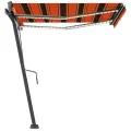 Auvent automatique sur pied 300x250 cm Orange/marron