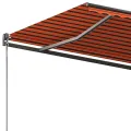 Auvent automatique sur pied 300x250 cm Orange/marron