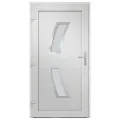 Porte d'entrée Blanc 88x200 cm PVC