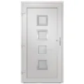 Porte d'entrée anthracite 108x200 cm PVC