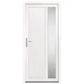 Porte d'entrée Blanc 98x208 cm PVC
