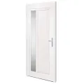 Porte d'entrée Blanc 98x208 cm PVC
