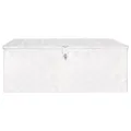 Boîte de rangement Argenté 100x55x37 cm Aluminium