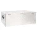 Boîte de rangement Argenté 100x55x37 cm Aluminium