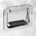 Boîte de rangement Argenté 100x55x37 cm Aluminium