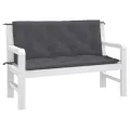 Coussins de banc de jardin lot de 2 anthracite tissu Oxford