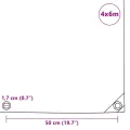 Bâche 650 g / m² 4 x 6 m Vert