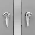 Abri pour quatre poubelles 276,5x77,5x112,5 cm Inox