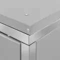 Abri pour quatre poubelles 276,5x77,5x112,5 cm Inox