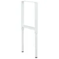 Cadres d'établi réglables 2 pcs Métal 55x(69-95,5) cm Gris