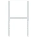 Cadres d'établi réglables 2 pcs Métal 55x(69-95,5) cm Gris