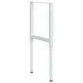 Cadres d'établi réglables 2 pcs Métal 55x(69-95,5) cm Gris