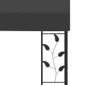 Belvédère à montage mural 3x3x2,5 m Anthracite