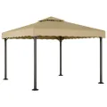 Chapiteau Taupe 3x3 m Aluminium et acier