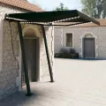 Auvent manuel rétractable avec LED 3x2,5 m Anthracite