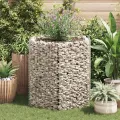 Lit surélevé à gabion hexagonale 100x90x100 cm