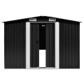 Abri de jardin Anthracite 257x779x181 cm Acier galvanisé