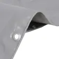 Bâche 650 g / m² 1,5 x 10 m Gris