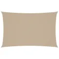 Voile de parasol tissu oxford rectangulaire 4x7 m beige