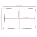 Voile de parasol tissu oxford rectangulaire 4x7 m beige