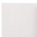 Clôture de jardin double face 110x500 cm Blanc