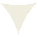 Voile de parasol tissu oxford triangulaire 4,5x4,5x4,5 m crème