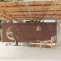 Auvent latéral rétractable de patio 200x600 cm Marron