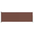 Auvent latéral rétractable de patio 200x600 cm Marron