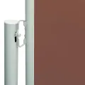Auvent latéral rétractable de patio 200x600 cm Marron