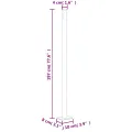 Auvent latéral rétractable de patio 200x600 cm Marron