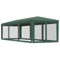 Tente de fête avec 8 parois latérales en maille Vert 3x9 m PEHD