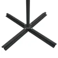 Parasol de jardin en porte-à-faux lumières LED et mât en acier