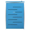 Abri pour trois poubelles 207x77,5x112,5 cm Inox