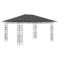 Belvédère avec moustiquaire 4x3x2,73 m Anthracite 180 g/m²
