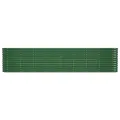 Lit surélevé de jardin Acier enduit de poudre 332x40x68 cm Vert