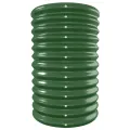 Lit surélevé de jardin Acier enduit de poudre 332x40x68 cm Vert