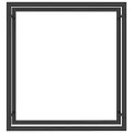 Portant de bois de chauffage Noir mat 80x28x86 cm Acier