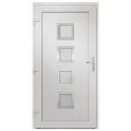 Porte d'entrée Blanc 98x200 cm PVC