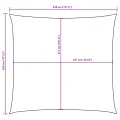 Voile de parasol tissu oxford carré 4,5x4,5 m blanc