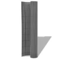 Clôture de jardin Double face PVC 90 x 300 cm Gris
