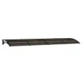 Auvent de porte Noir 350x100 cm Polycarbonate