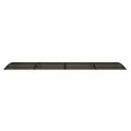 Auvent de porte Noir 350x100 cm Polycarbonate