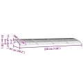 Auvent de porte Noir 350x100 cm Polycarbonate