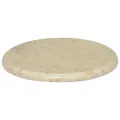 Dessus de table Crème Ø40x2,5 cm Marbre