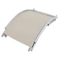 Chaises longues pliables lot de 2 Crème Textilène